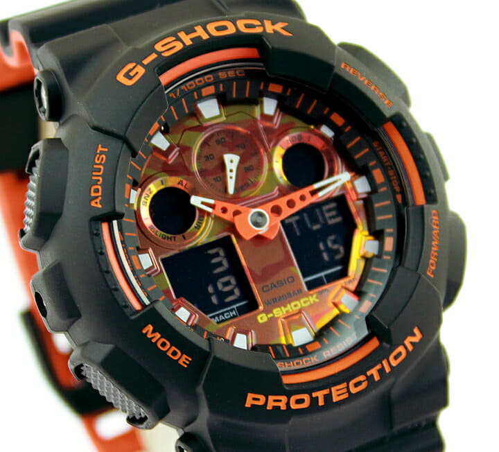 G shock ga 100 orange hotsell