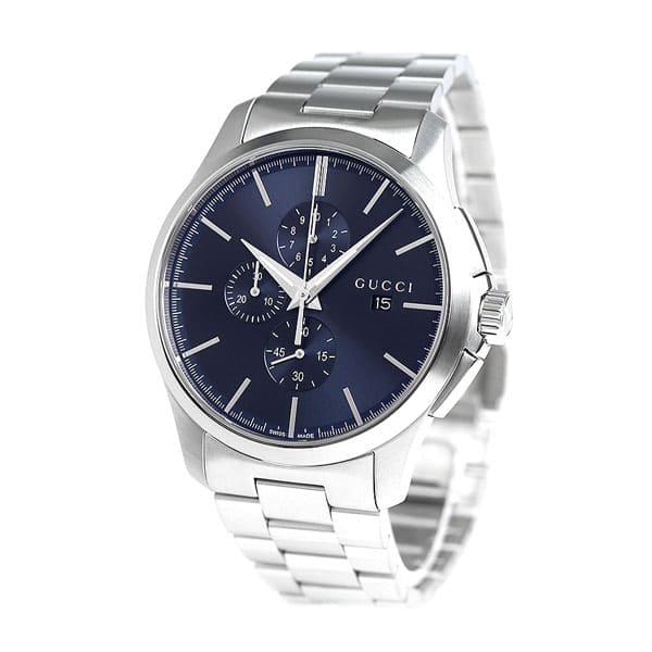 New]Gucci clock mens GUCCI G-TIMELESS Chronograph quartz YA126273 blue - BE  FORWARD Store