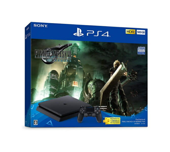 Used]with the software for package SONY PlayStation 4 (500GB) FINAL FANTASY  VII REMAKE PACK Jet Black CUHJ-10035 PS4 