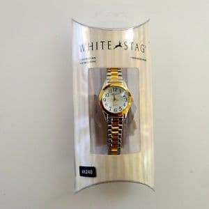 New White stag womens gold and silver tone wristwatch BE FORWARD Store