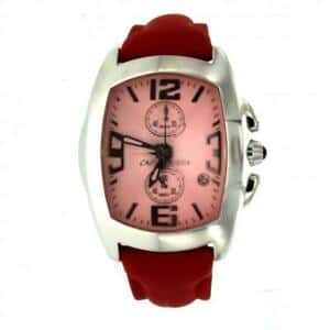 New]ororojiokuronotekkupurizumukuronopererossopinku orologio chronotech  prisma revolution ct7587m04 chrono pelle rosso rosa - BE FORWARD Store