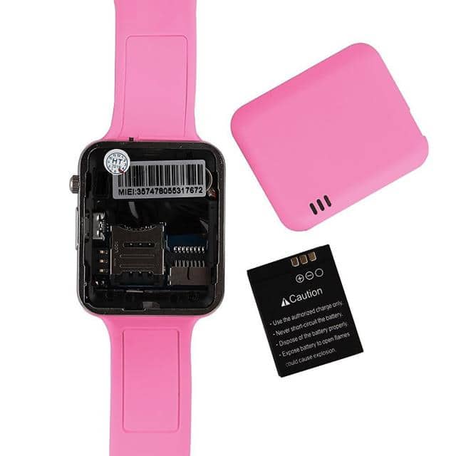New]samsung clock smart Pink Bluetooth Smart Wrist Watch Phone