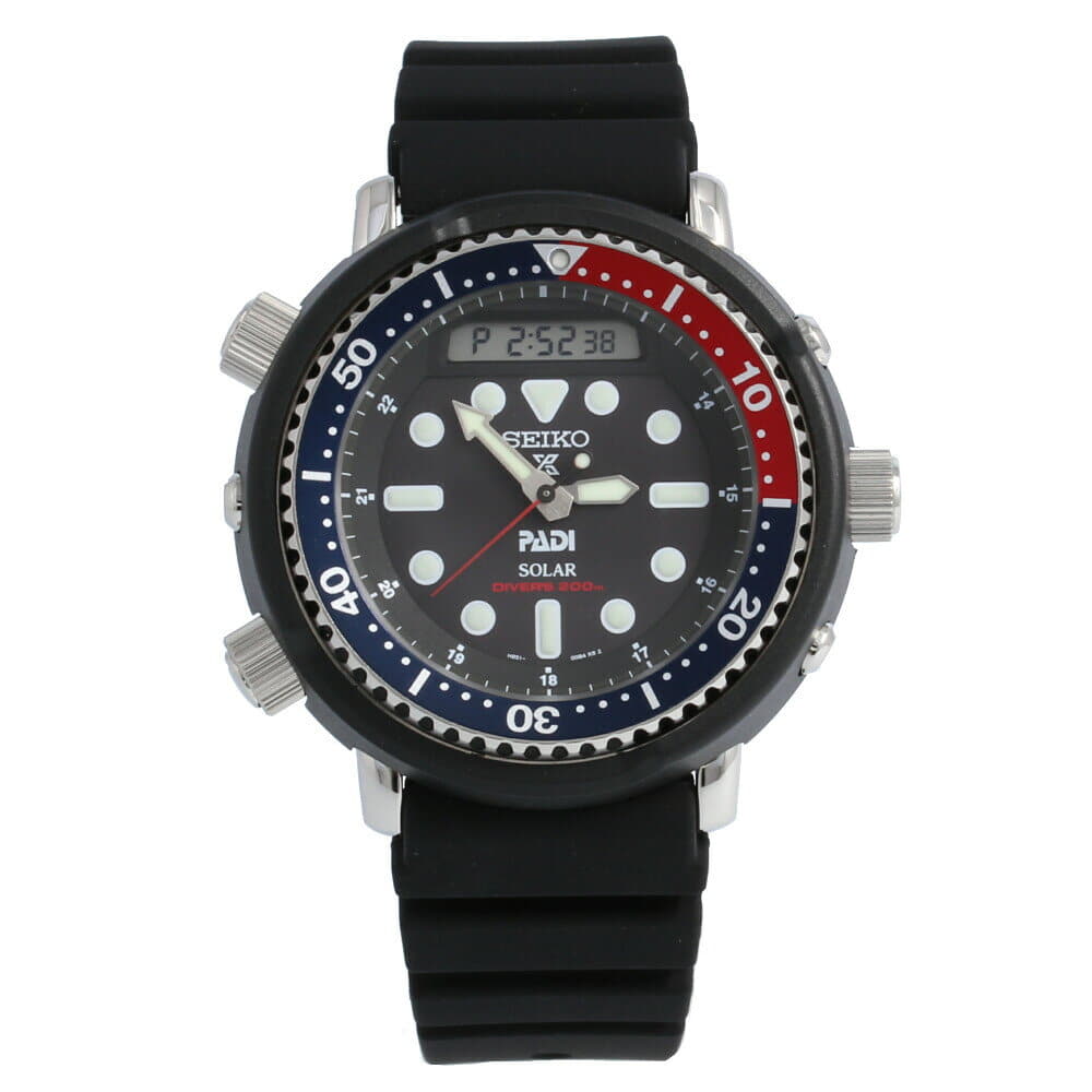 New It is SEIKO PROSPEX SEIKO Pross pecks SNJ027P mens ARNIE PEPSI Earnie divers solar