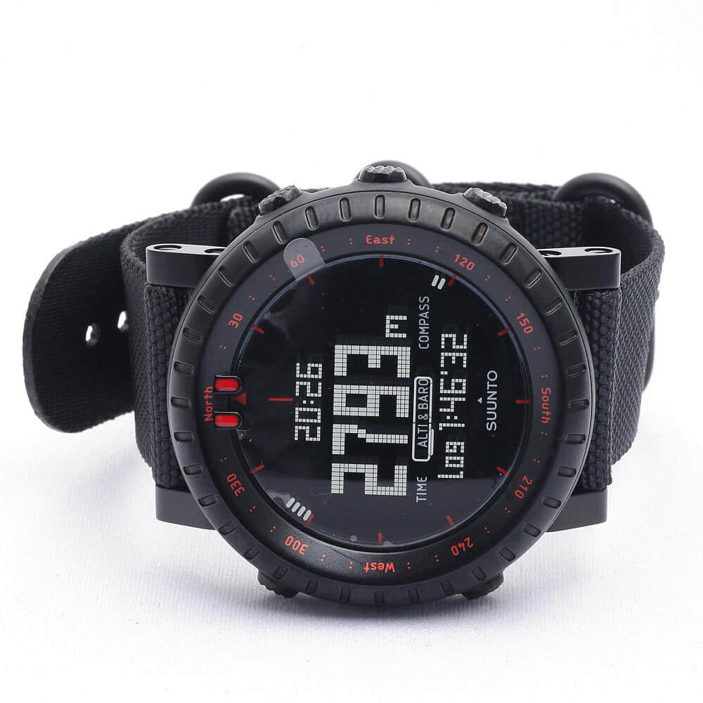 New]SUUNTO CORE Classic Outdoor Watch Core Black/Red SS023158000 - BE  FORWARD Store