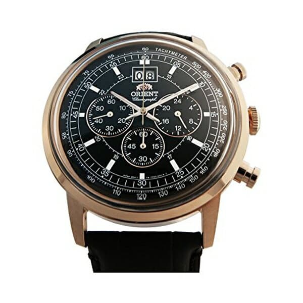 [New]Orient Orient clock ORIENT MEN'S 45MM LEATHER BAND ROSE GOLD ...