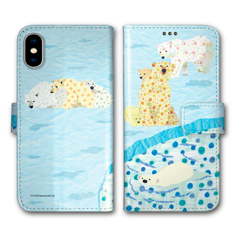 New 0 Case Notebook Type Aquos R5g Sh 51a Shg01 Sh 02m Shv45 Sh 01m Shv47 Sh 04l Sh 01l Android Lye Male Case Notebook Cover Como Design White Bear Parent And Child Good Friend Be Forward