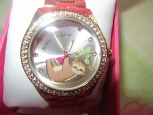 Betsey johnson sloth best sale watch