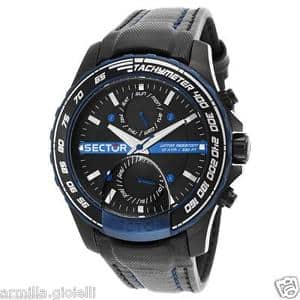 New]sekutahoruherorensomaruchifankushomburakkurezauotchi orologio sector  watch s99 jorge lorenzo r3251577003 multifunzione pelle nero - BE FORWARD  Store