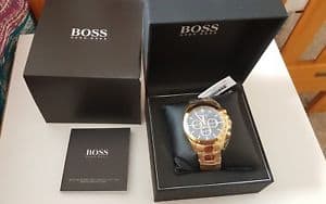 Osnovna škola problem odjekivanje  New]hugo boss hb 1513340 mens gold chronograph watch 2 year warranty - BE  FORWARD Store