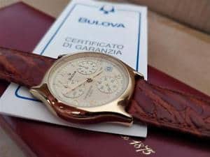 New]Gold clock Chronograph wet vintage orologio bulova chronograph bagnato  in oro nuovo vintage - BE FORWARD Store