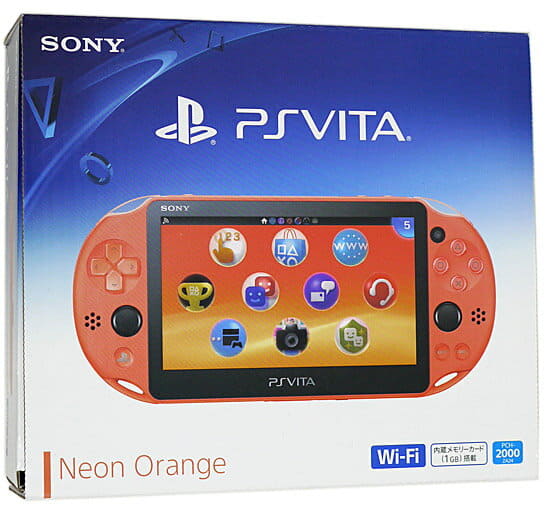 Used]PSVita Wi-Fi model Neon orange PCH-2000 ZA24 mint condition