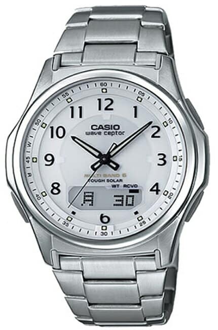Casio Relógio masculino Wave Ceptor Tough Solar MULTIBAND6