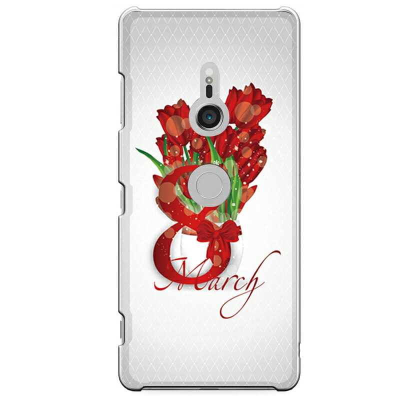 New]case March 8 flower bowl red red march glitter waterdrop ribbon for  exclusive use of Xperia XZ3 - BE FORWARD Store