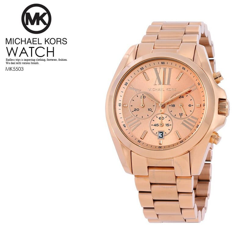 Med andre band abstraktion evne New]extreme popularity MICHAEL KORS (Michael Kors) Ladies Chronograph ROSE  GOLD MK5503 country ENDLESS TRIP - BE FORWARD Store