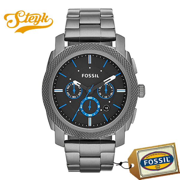 [New]FOSSIL FS4931 Fossil analog Machine machine mens Black gunmetal ...