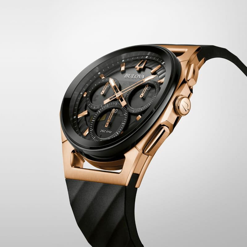 New BULOVA Bulova mens curve CURV Chronograph world first curve