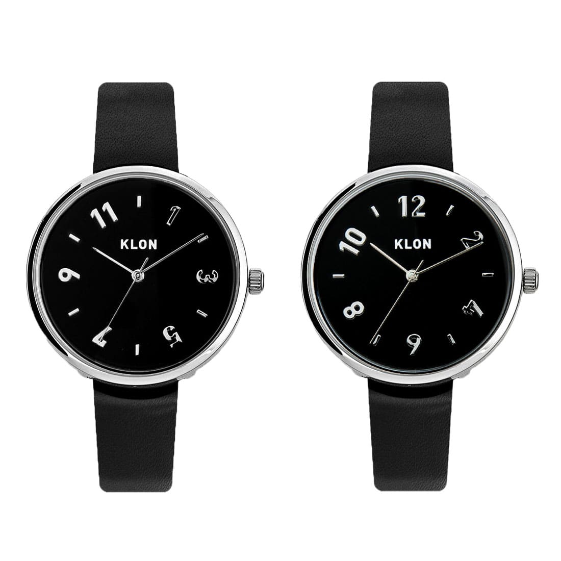 [New]KLON PASS TIME DARING 　 BLACK SURFACE 　 33mm, clonal Ladies mens Pair  watch 　 black simple monotone birthday Pair watch entrance into a school of 