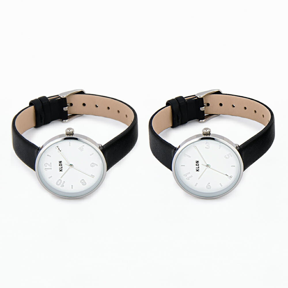 [New]KLON PASS TIME DARING 33mm, clonal Ladies mens Pair watch white ...