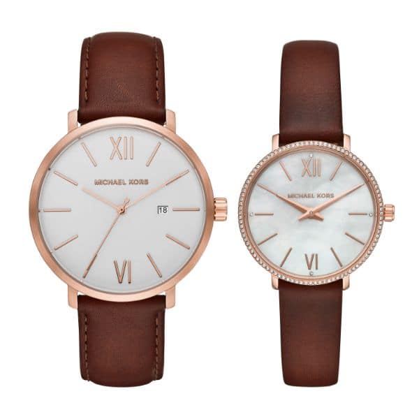 pyper leather watch set