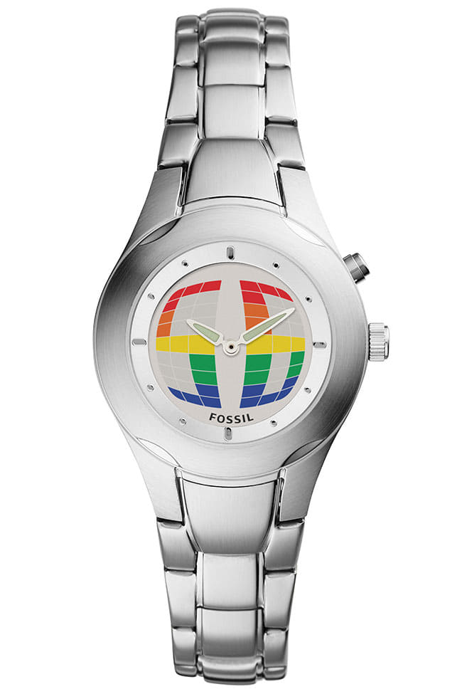 New There is up to 2 000 Fossil redisubiggutikkuhowaito Silver metal breath FOSSIL BIG TIC ES4937 BE FORWARD Store