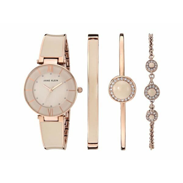 Anne klein watch set rose outlet gold