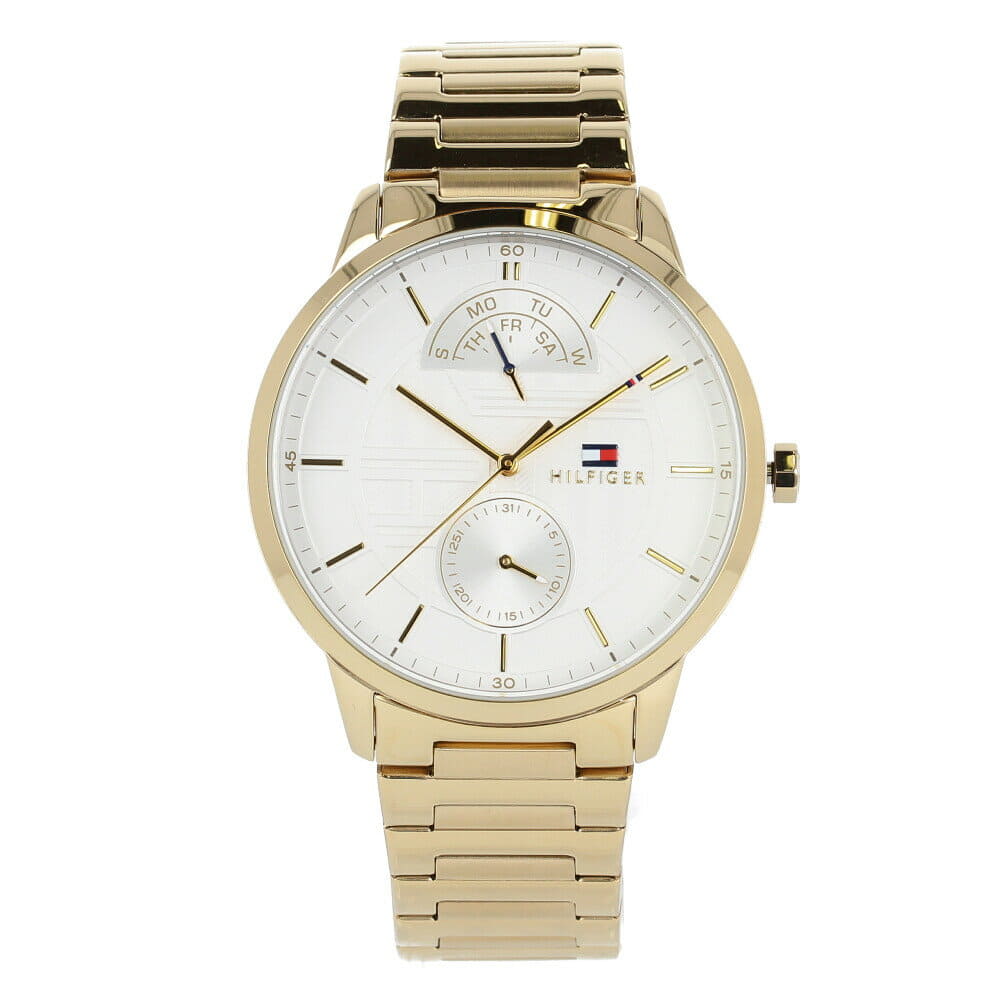 New]TOMMY HILFIGER tomihirufiga 1791609 multi-function mens Stainless Gold  - BE FORWARD Store
