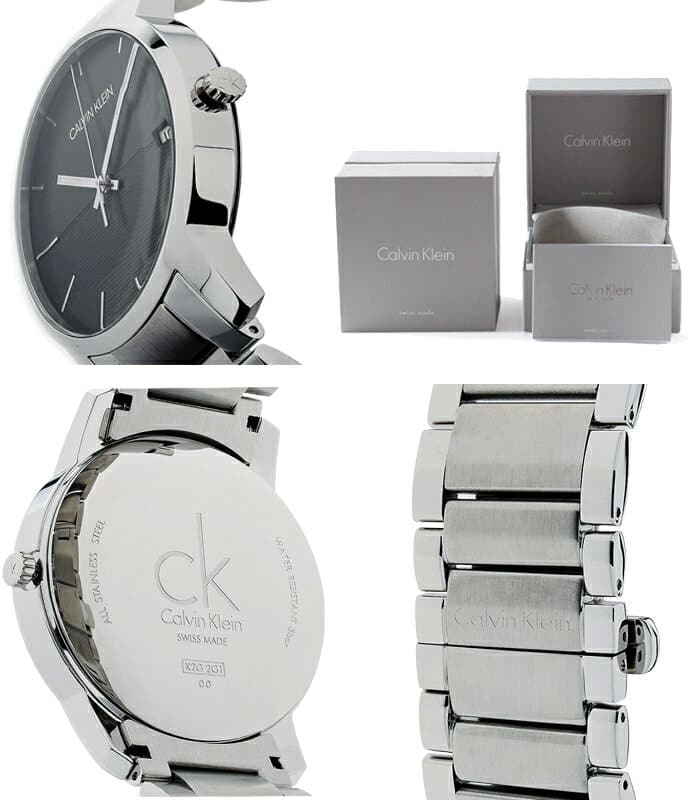 New]Calvin Klein Calvin Klein mens 43mm white X Silver K2G2G14C CITY  EXTENSION city extension quartz mens Calvin Klein clock - BE FORWARD Store