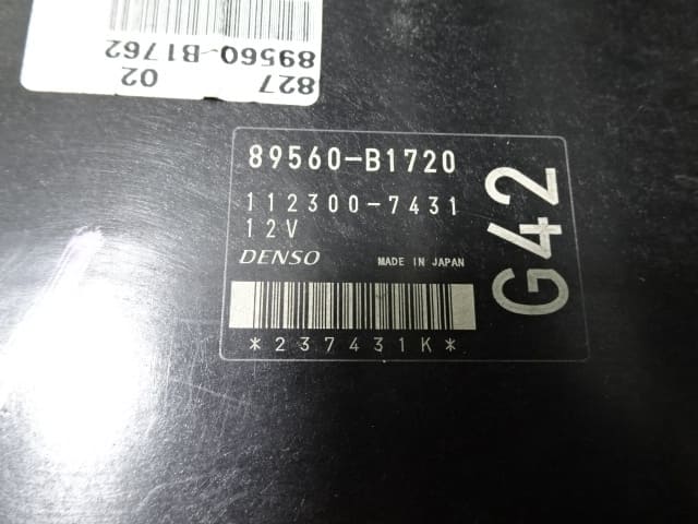 Used]89560-B1720 89560-B1762 112,300-7431 DENSO with Toyota PASSO