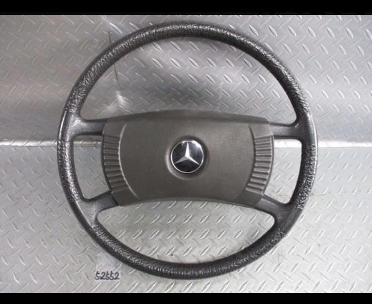 Used]φ 43 with the Benz Genuine W114 230.6 2 series 2.3L M180 Late Model  normal steering steering wheel wheel cover - BE FORWARD Auto Parts