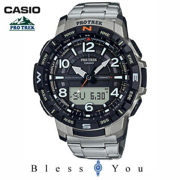 New Day CASIO PROTREK Casio mens PRO TREK titanium band March 2020 new work PRT B50T 7JF 40 0 where has 5 today BE FORWARD Store