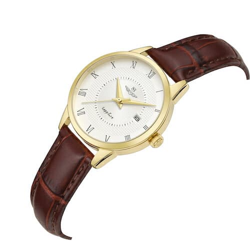 [New]All product SR Crystal leather (cowhide) strap waterproofing, Stainless, 30MM special