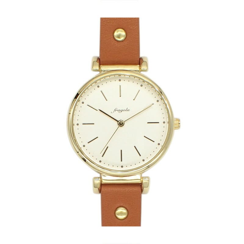 [New]Ladies leather belt sweat clockface simple clock affordable price ...
