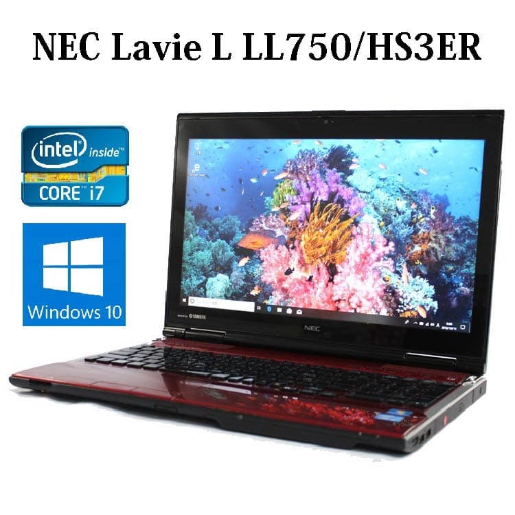 Used Nec Lavie L Ll750 Hs3er Pc Ll750hs3er Crystal Red Core I7 8gb 750gb Blu Ray 15 6 Type Radio Lan Windows10 Web Camera Be Forward Store