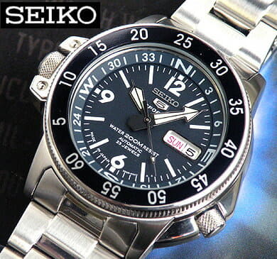 New It is 1000 in It is on a SEIKO 5 SPORTS SEIKO 5 SKZ209J machine type Automatic winding blue Navy divers mens clock birthday