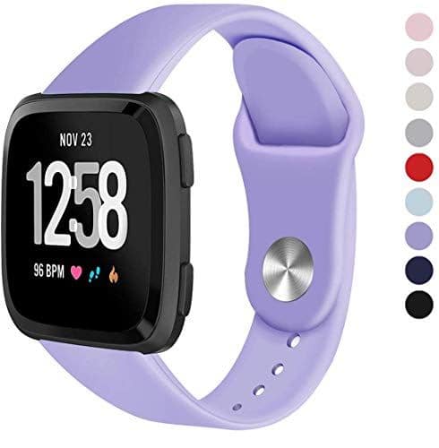 purple fitbit versa band
