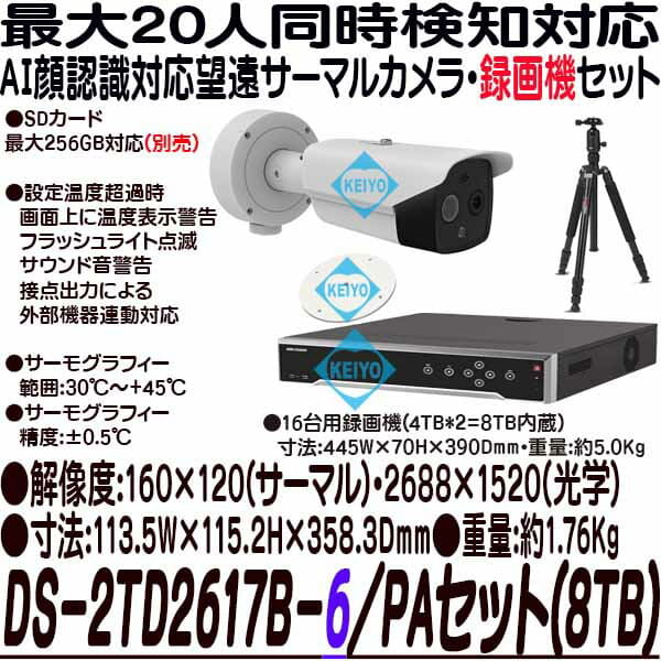 New Ds 2td2617b 6 Pa Set 8tb Simultaneous Detection Response Ai Facial Recognition Function Looking Into The Distance Thermal Camera 8tb Incorporation Recording Machine Set Thermography Fever Measurement Camera Temperature Measurement Camera Hike