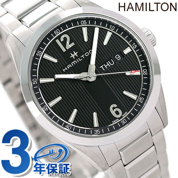 New]up to 27 times Hamilton HAMILTON H43311135 D date Broadway quartz 40MM  Black clock - BE FORWARD Store