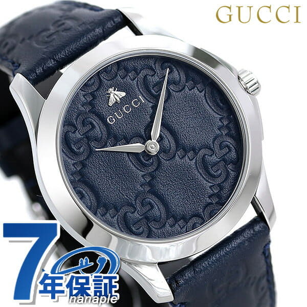 New]up to 27 times Gucci clock G-TIMELESS 40mm unisex mens Ladies YA1264032  GUCCI Navy - BE FORWARD Store