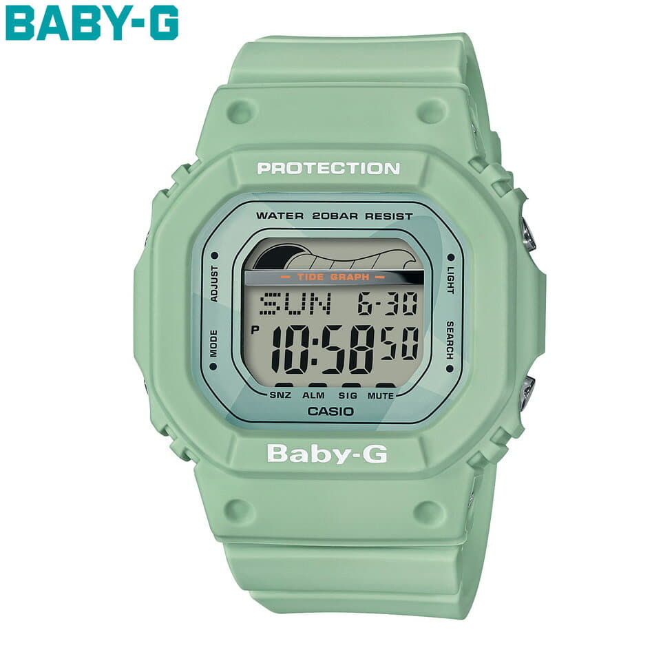 New BABY G CASIO Casio world time tide graph EL backlight BLX 560 3JF BE FORWARD Store