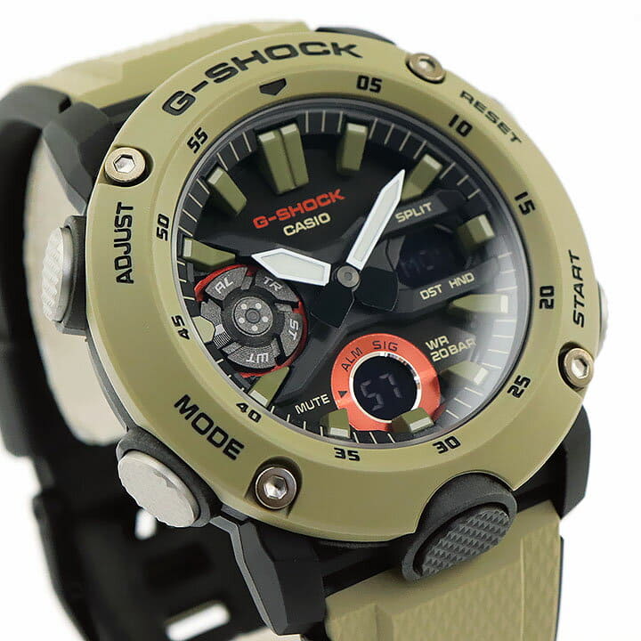 New]It is 200 in ! It is master husband GA-2000-5A on CASIO Casio G-SHOCK  G-SHOCK ga-2000 carbon light mens waterproofing analog digital black Black  beige birthday until 9:59 - BE FORWARD Store