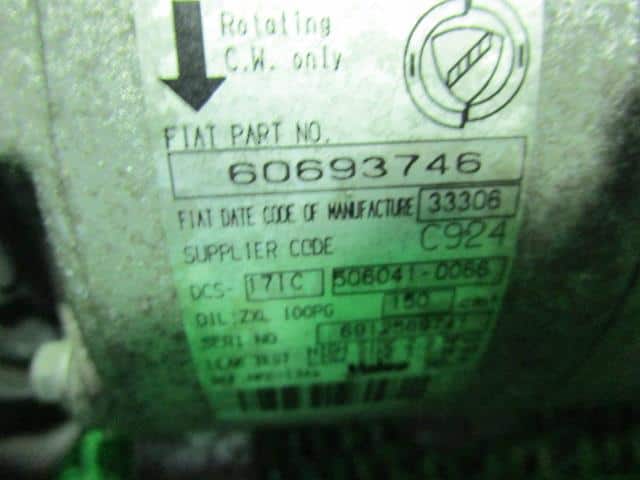 Used]Alfa Romeo 159 93922 A/C Compressor 60693746 - BE FORWARD