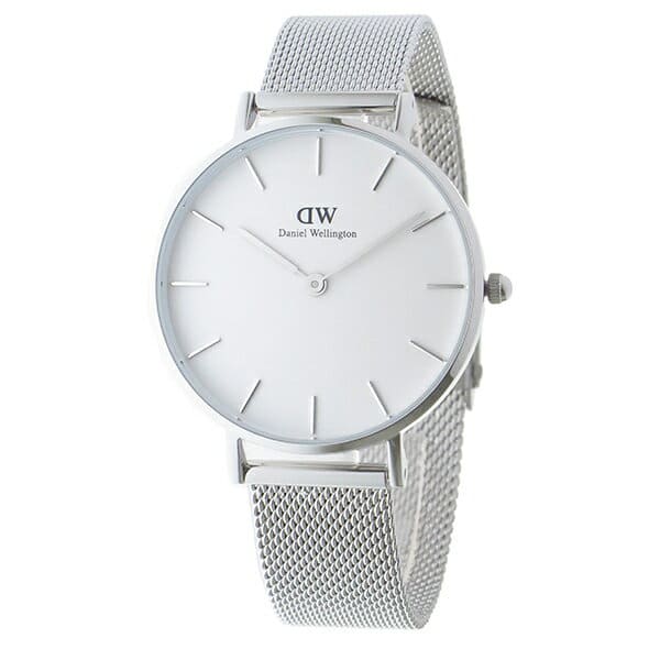 Wellington Classic Pettitte sterling white Ladies 32mm clock DW00100164 BE FORWARD