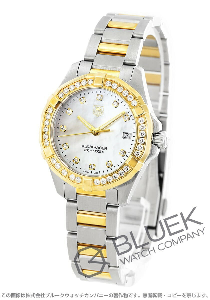 New]TAG HEUER Aqua racer 300m waterproofing diamond Ladies TAG Heuer WAY1353 .BD0917 - BE FORWARD Store
