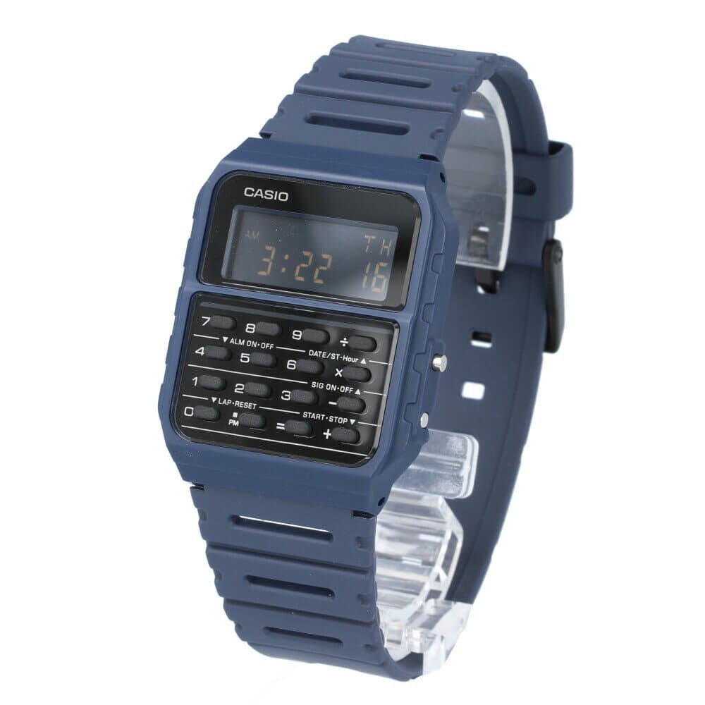 New Casio Casio Data Bank Data Bank Ca 53wf 2b Standard Standard Mens Ladies Unisex Cali Curator Navy Be Forward Store