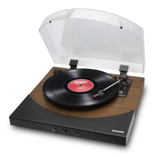 [New]All-in-one turntable record player 　 smtb-TK 　 with a built-in ION  AUDIO Premier LP WD Brown speaker for Bluetooth