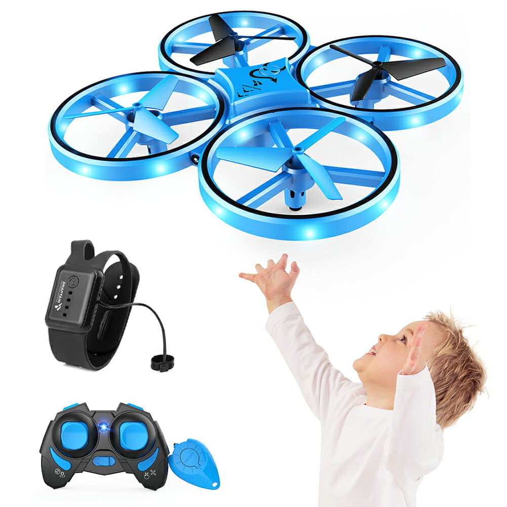 New]For the Mini drone room for SNAPTAIN drone children throw; SP300 for  flight function gesture control automatic evasion obstacle function gravity  Sensor bracelet control head reply mode 360 degrees flip beginner -