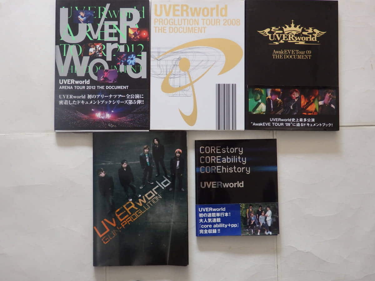 [Used][　!] 　 ●UVERworld ●Woo bar world ●Majority album and single CD and  BOOK49 piece set with first limited DVD