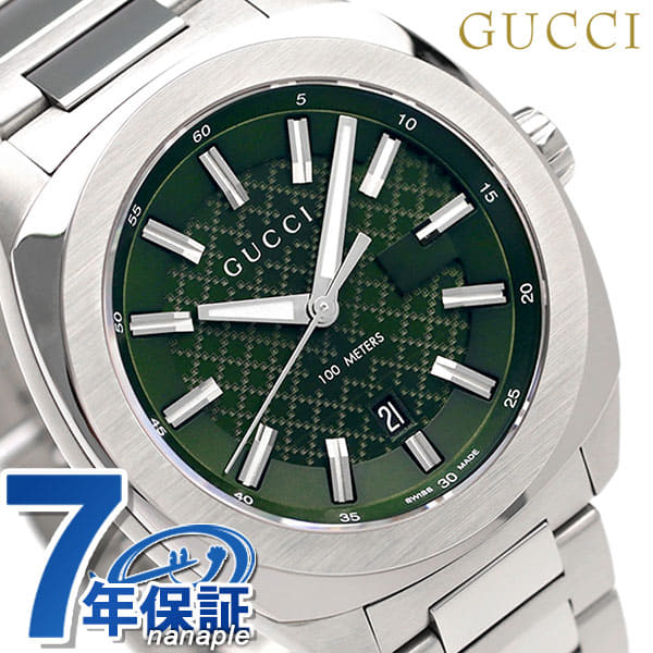 New up to 28 times Gucci clock mens GUCCI GG2570 collection large 41mm YA142313 green BE FORWARD Store
