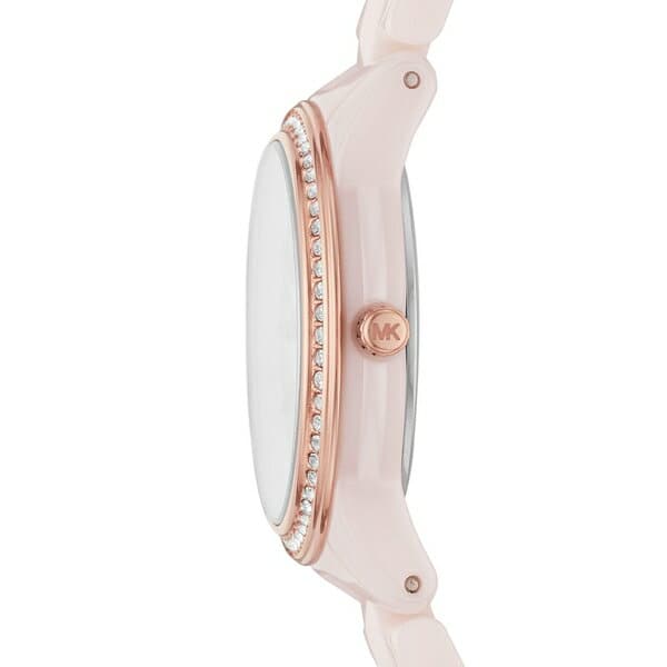 michael kors pink ceramic watch