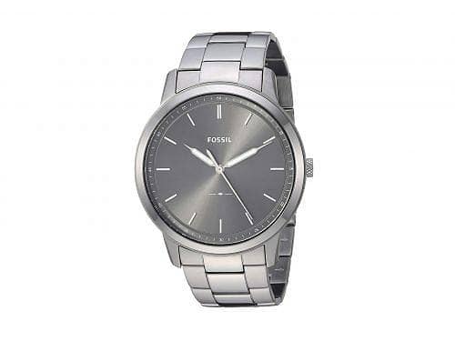 New fob watch Minimalist Three Hand Watch FS5459 Smoke Stainless Steel for the Fossil Fossil mens BE FORWARD Store